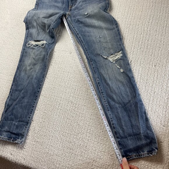 Y2K Grunge Distressed Levi's Size 30 x 32 511 Blue Jeans Faded Punk - Picture 6 of 15